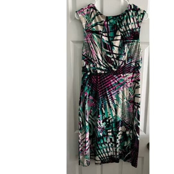 Dana Buchman Multicolored Sleeveless Dress- Size M - Picture 2 of 5